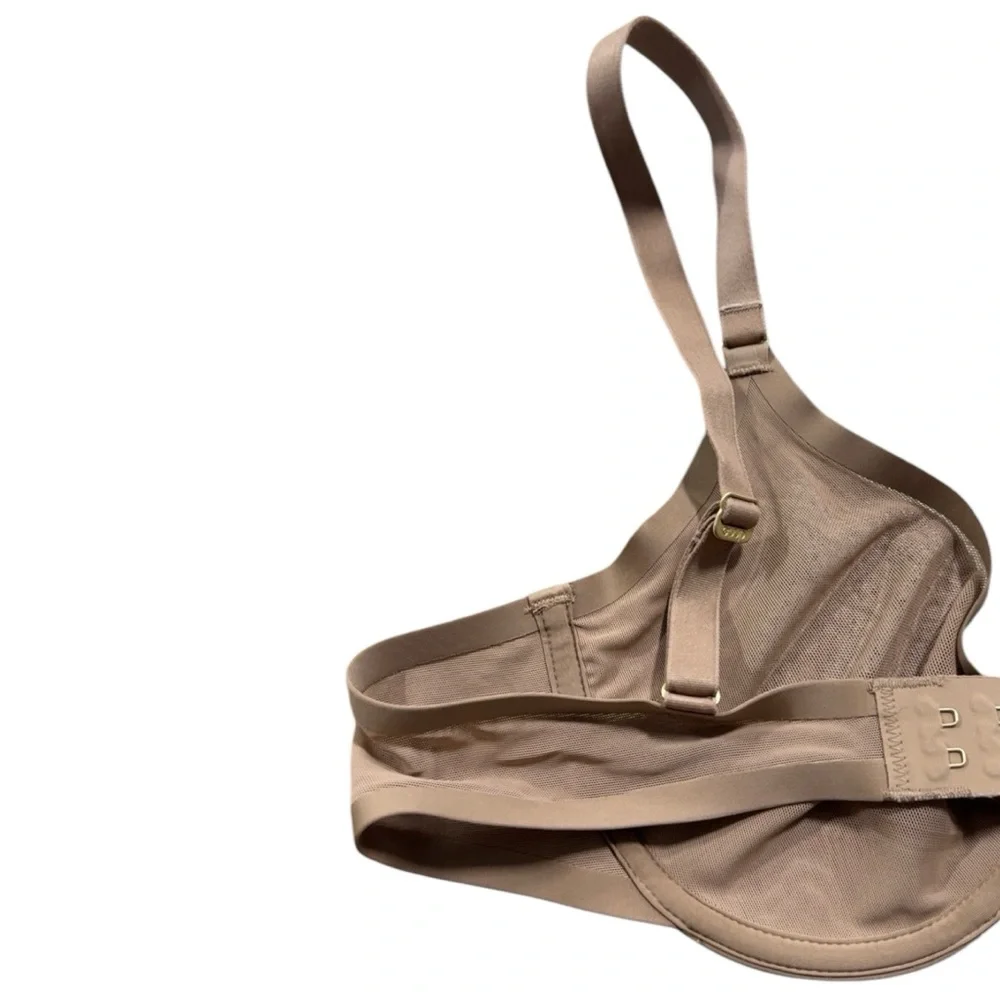 CUUP The‎ Mesh Taupe Beige Plunge Bra 34B